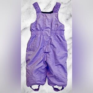 L.L. Bean~Baby Girl~ Lavender Ski Bibs Snow Pants~6-12 Mos~EUC~VINTAGE 1980s~55